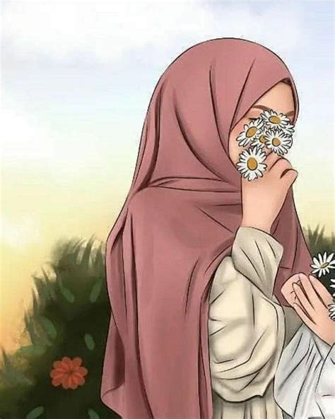 Page 1 of 200. . Cute hijab cartoon wallpaper